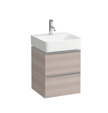 Тумба с раковиной Laufen Space 43.5х38.5х52 см подвесная 2 ящика светлый орех 8.1528.1.000.104.1 / 4.1010.2.160.101.1