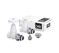 Комплект вентилей SR Rubinetterie Floral Old Style 1/2 прямой белый K338-1500VC0A