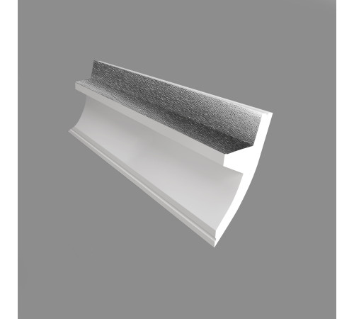 Плинтус потолочный под подсветку DECOMASTER D502 дюрополимер 73х36х2000 мм D502