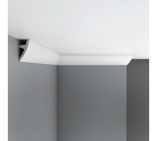 Плинтус потолочный под подсветку DECOMASTER D502 дюрополимер 73х36х2000 мм D502