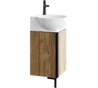 Тумба под умывальник Aqwella Porto угловая 365х840х365 мм дуб балтийский POR0104DB