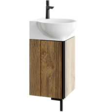 Тумба под умывальник Aqwella Porto угловая 365х840х365 мм дуб балтийский POR0104DB