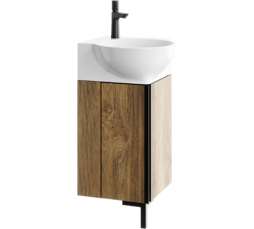 Тумба под умывальник Aqwella Porto угловая 365х840х365 мм дуб балтийский POR0104DB