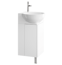 Тумба под умывальник Aqwella Porto угловая 365х840х365 мм белый/белый POR0104WW