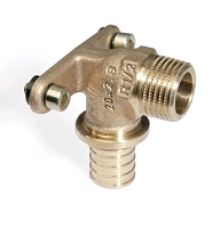 Угольник настенный REHAU RAUTITAN RX+ 16-R 1/2 НР бронза 14563643001