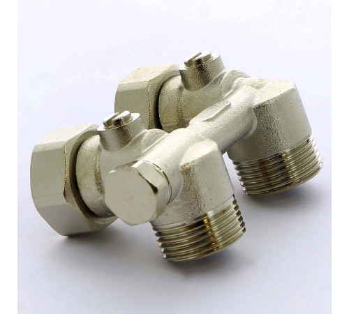 Узел радиаторный угловой с байпасом TIEMME 3/4х3/4х18 3390011