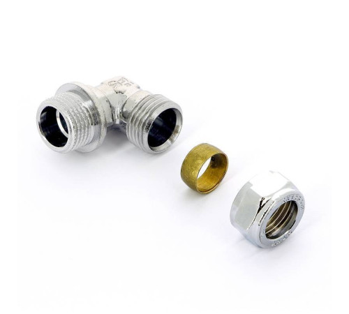 Угол обжимной хромированный Tiemme 12х1/2 наружная резьба 1130070