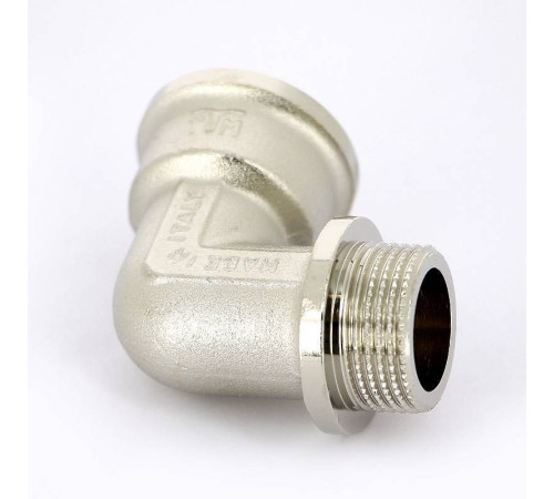 Угольник 90° НВ с упором Tiemme никелированный 1 1500291