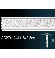 Молдинг для стен Perfect AC274 из полиуретана 2000х40х20 мм AC274