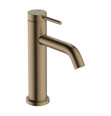 Смеситель для раковины hansgrohe Tecturis S 110 однорычажный со сливным гарнитуром шлифованная бронза 73310140