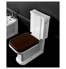 Унитаз-моноблок Kerasan Waldorf 68х40 см белый/хром 417901/411701/760390/756990