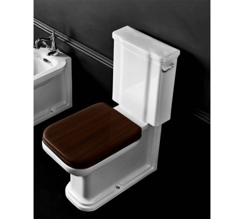 Унитаз-моноблок Kerasan Waldorf 68х40 см белый/хром 417901/411701/760390/756990