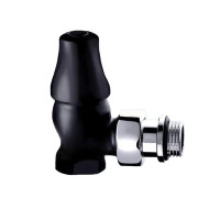 Клапан запорный угловой SR Rubinetterie Old Style 1/2 черный матовый 0341-1500VC0S