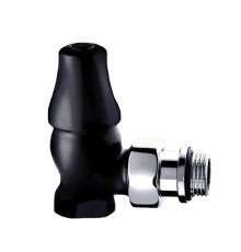 Клапан запорный угловой SR Rubinetterie Old Style 1/2 черный матовый 0341-1500VC0S