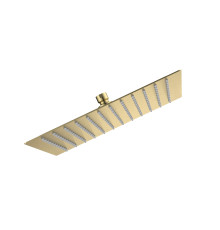 Верхний душ AQUAme 300х300 мм нерж. сталь золото шлифованное AQM8607BG