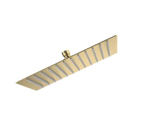 Верхний душ AQUAme 300х300 мм нерж. сталь золото шлифованное AQM8607BG