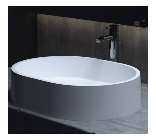 Раковина накладная Salini Gloria 56х44х12.5 см S-Stone белая матовая 1102211M