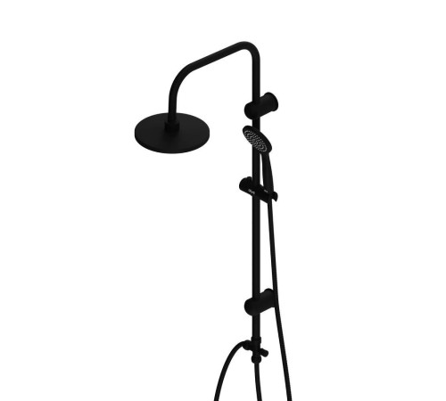 Душевая система DORFF Comfort с тропическим душем черная D0708000BL