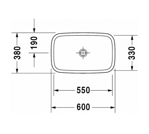 Раковина подвесная Duravit DuraStyle 60х38 см без перелива белая 0349600000