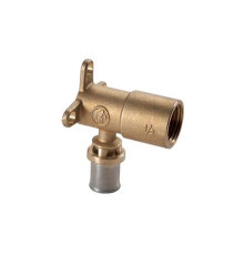 Угольник 90° Giacomini RM139 1/2 В x 16x2 мм с кронштейном латунь RM139Y033