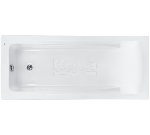 Ванна акриловая Roca Hall 1700х750 мм 220 л прямоугольная белая ZRU9302768