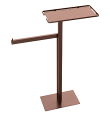 Стойка напольная с полкой и полотенцедержателем Boheme Venturo медь матовая 10952-CB