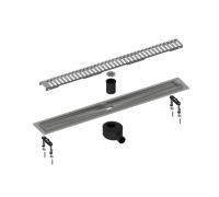 Душевой лоток Timo Drain System 600 мм с решеткой Lines сатин DS230106/01
