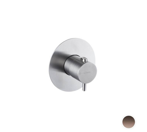 Смеситель для душа Newform X-STEEL 316 встраиваемый термостатический внешняя часть PVD brushed copper bronze 67670EX.59.067