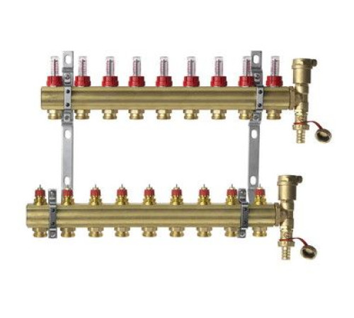 Комплект коллекторов Danfoss FHF-9F set 9 контуров 088U0729