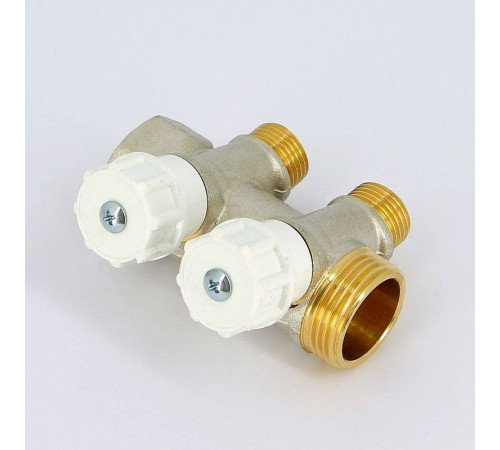 Коллектор с вентилями Itap 465 1 НВ 2 выхода 1/2 Н 38 мм 465 1-2