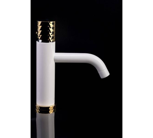 Смеситель для раковины Boheme Stick White Touch Gold 121-WG.2