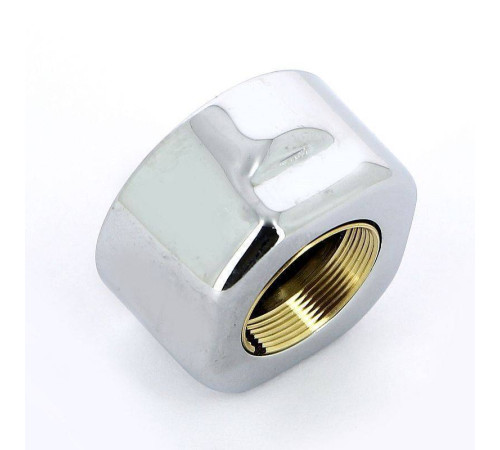 Соединитель для медной трубы Carlo Poletti 15 мм хром A58409B