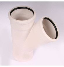 Тройник канализационный REHAU RAUPIANO PLUS 110/110/45° 122984