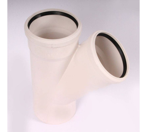 Тройник канализационный REHAU RAUPIANO PLUS 110/110/45° 122984