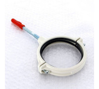 Хомут канализационный Sinikon Комфорт 110 мм шумопоглощающий со шпилькой и дюбелем KPP.110.K.D