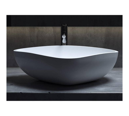 Раковина накладная Salini Gloria 56.4х39.5х16.5 см S-Stone белая матовая 1102206M