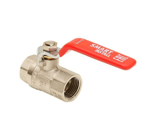 Кран шаровой латунный Smart Install 3/4 ВР/ВР рычаг 57102S