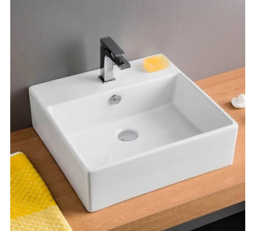 Раковина Artceram QUADRO 50х48 см 1 отв. белая QUL002 01 00