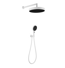 Душевой комплект Boheme Cell без смесителя верхний и ручной душ белый матовый 427-MW