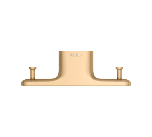 Крючок для полотенец Keuco Edition 400 двойной подвесной brushed brass 11515250000
