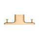 Крючок для полотенец Keuco Edition 400 двойной подвесной brushed brass 11515250000