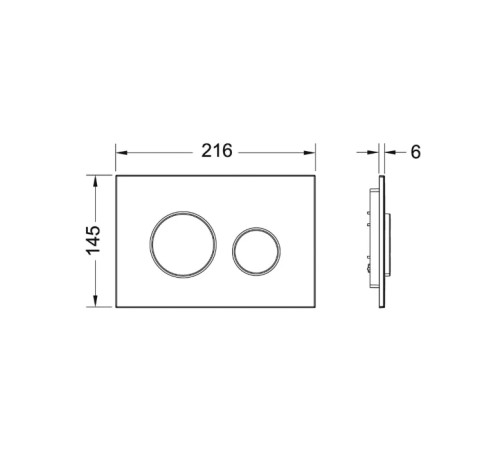 Комплект инсталляции TECE TECEbase 3.0 с панелью TECEloop хром глянцевый N500921