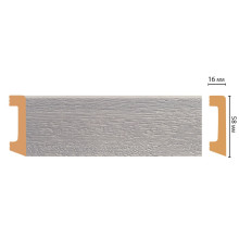 Плинтус напольный DECOMASTER 58x16x2400 мм D234-83AДМ