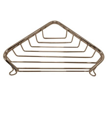 Полка-решетка для ванной угловая Tiffany World Harmony 534 подвесная 18x18x4 см бронза TWHO534br