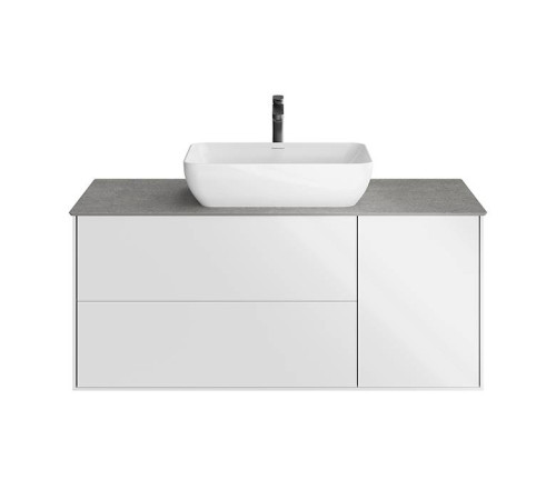 Тумба подвесная Kerama Marazzi PLAZA Modern 120x48 см 3 ящика белый / дуб виченце PLB.M.120.3\WHT.V