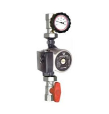 Комплект подключения Hoobs 1 с насосом Grundfos UPSO 25-65 180 и шаровыми кранами HB-10321-ISO-P6