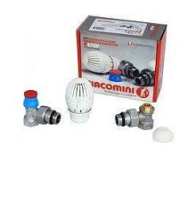 Комплект для подключения радиатора Giacomini R470F угловой осевой DN 15 1/2 дюйма R470FX023