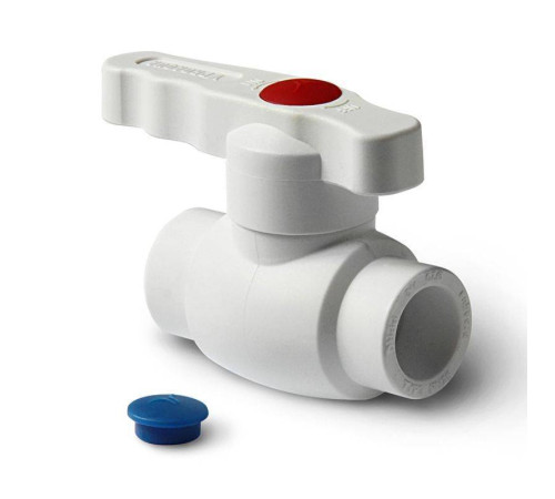 Кран шаровой PPR Pro Aqua Standart 32 мм белый с ручкой PA44012