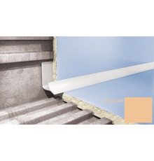 Профиль для плитки ПВХ внутренний Cezar 7 мм бежевый VS103