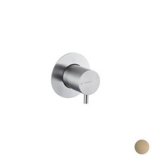 Смеситель для душа Newform X-STEEL 316 встраиваемый внешняя часть переключателя PVD brushed pale gold 67671EX.59.098